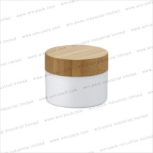 Winpack Custom Printed Cosmetic PP Plastic Custom Logo Bamboo Lid Cream Jar Hand